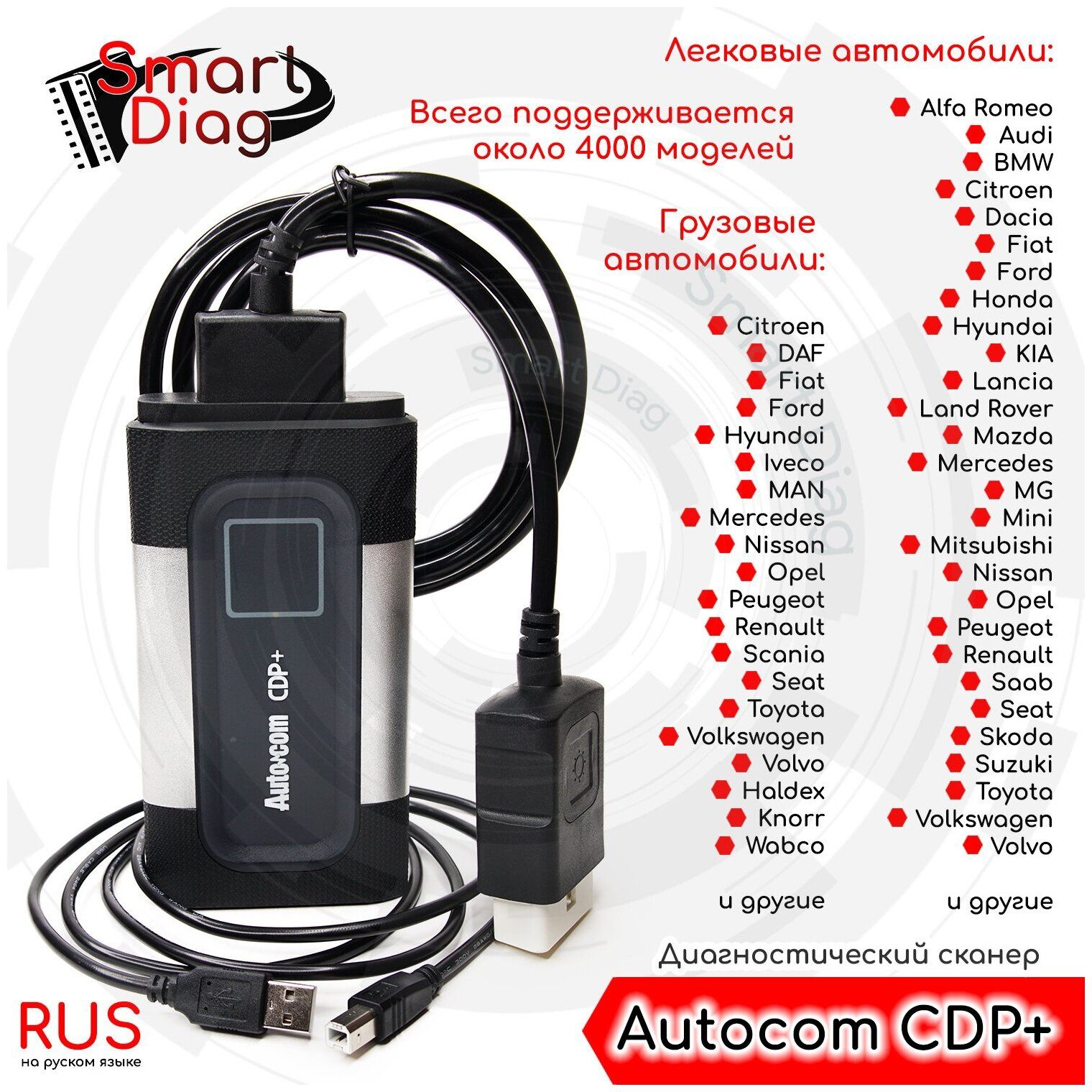 НОВИЙ‼️ Мультимарочный Автосканер Delphi DS150E/Autocom CDP+ СОФТ 2021: ...