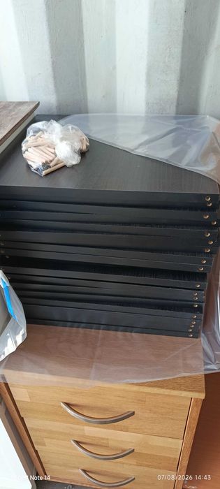 Estante de madeira 25 cubos IKEA (Preto/Castanho)