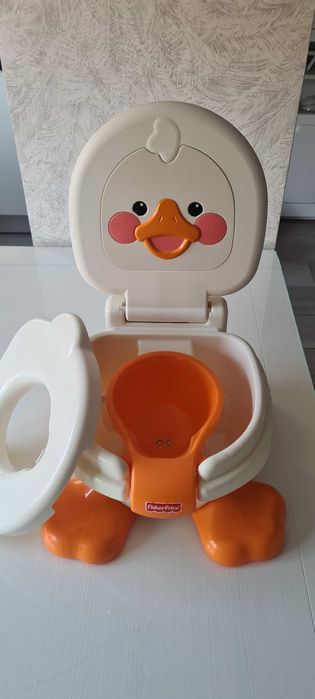 Fisher Price - Bacio Musical 3 em 1 Pato com Tampa em Ótimo Estado!