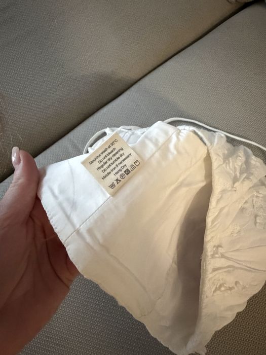 L’essence топ cotton puff top white M