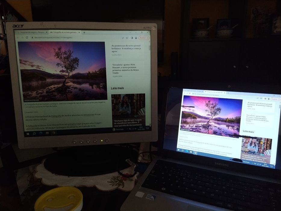 Monitor 19" Acer casa vivenda apartamento escritório gabinete carro.