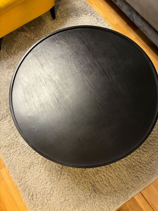 Stolik kawowy czarny, 70cm BORGEBY