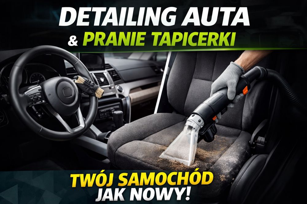 Pranie tapicerki | Detailing wnętrza | Mycie auta | Polerowanie lamp