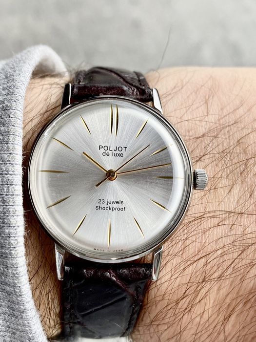 Годинник Політ де люкс Watch Poljot de luxe часы луч восток