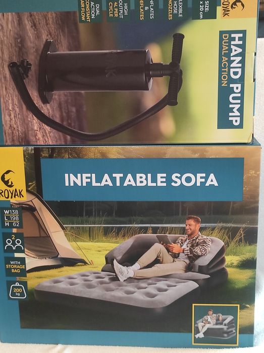 Sofa, materac,pompa.Komlett