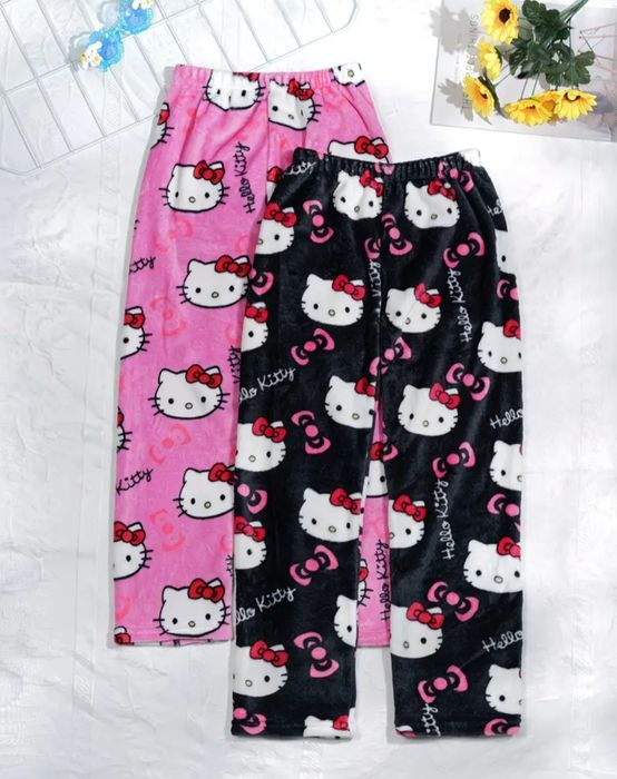 АКЦІЯ Плюшеві штани дитячі і дорослі,  Hello Kitty, Хелоу Кітті