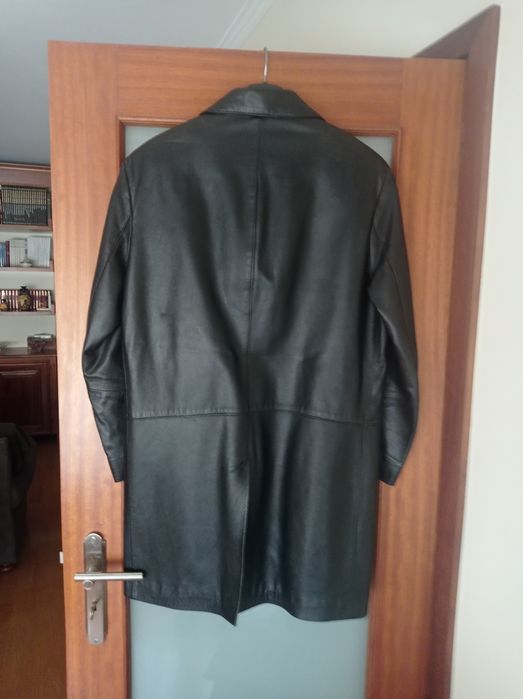 Parka de homem em pele