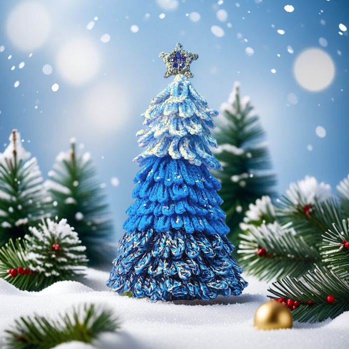 Шикарные новогодние ёлочки ручной работы