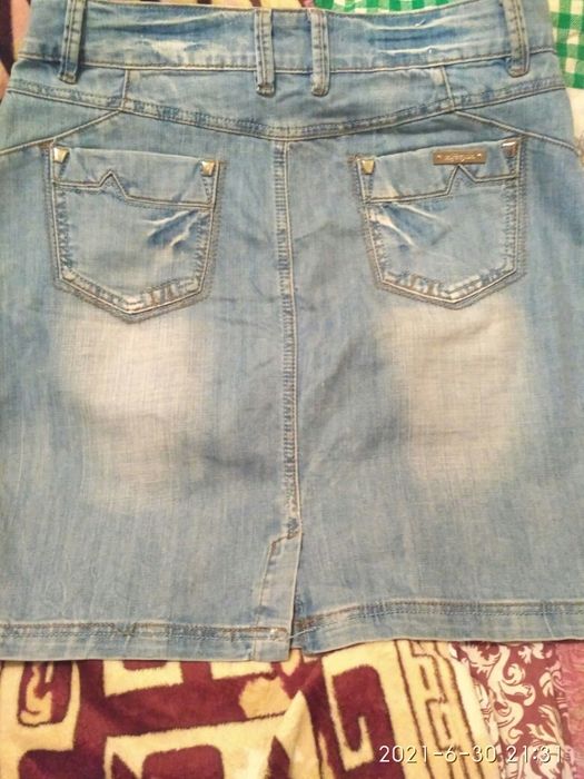 Джинсовая юбка, 50
