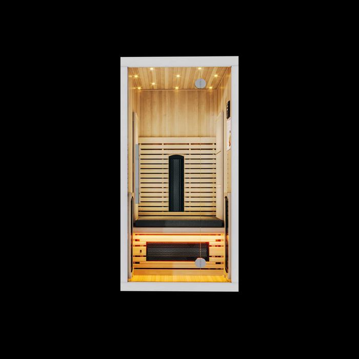 Sauna Infrared DO ŁAZIENKI - Infraplus™ 95 Valero Biały Cedr