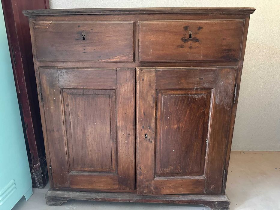 Credência Antiga Portuguesa Castanho/Nogueira Séc. XVIII-XIX - Buffet