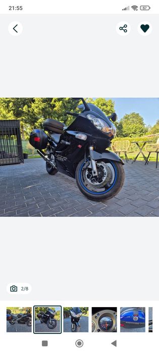 Kawasaki ZZR 1200 25 tyś km przebiegu