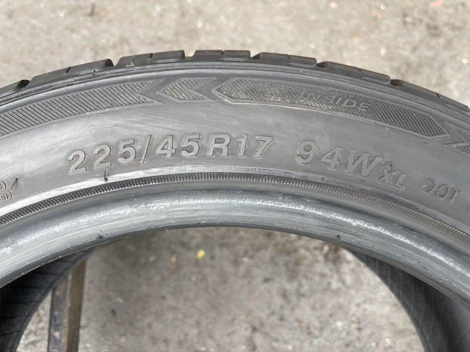 Шини 225/45/17 Imperial літо 2шт 7мм