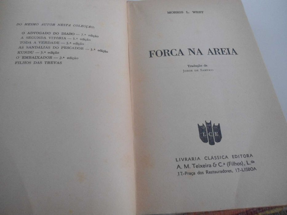 Forca na Areia por Morris West