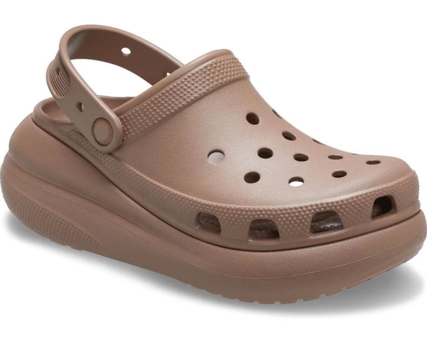 Crocs crush dark cherry latte оригінал крокс платформа