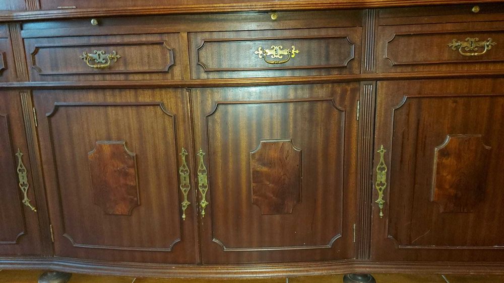 Móvel Sala em madeira Estilo Inglês 205x48x215 cms