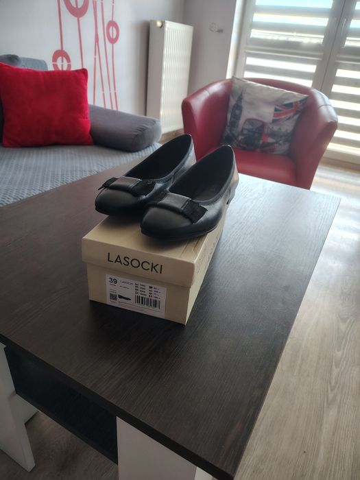 Baleriny Lasocki czarne r.39 jak nowe