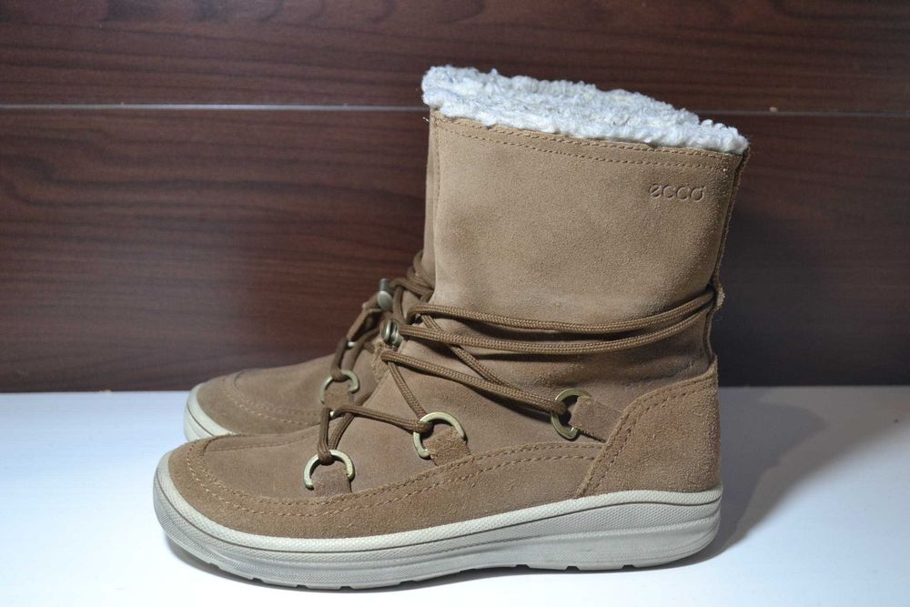 ecco 37р зимние сапожки hydromax зимние