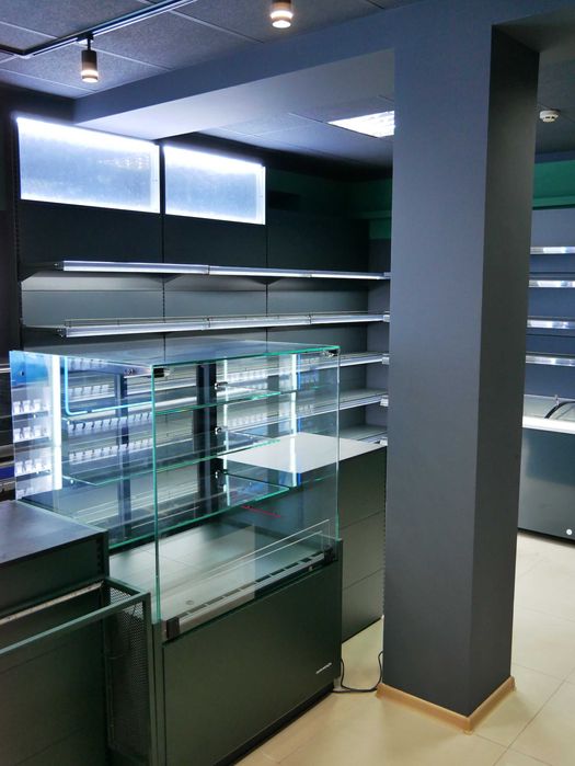 Обладнання в магазин, стелажі, меблі. ДОСТАВКА БЕЗКОШТОВНА