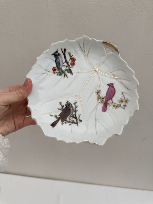 Тарілка з птахами вінтаж