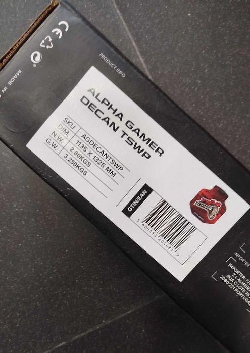 Tapete Gaming Cadeira Alpha Gamer Decan Extended TSW