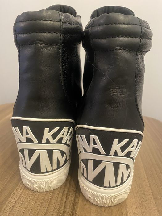 Skórzane sneakersy DKNY