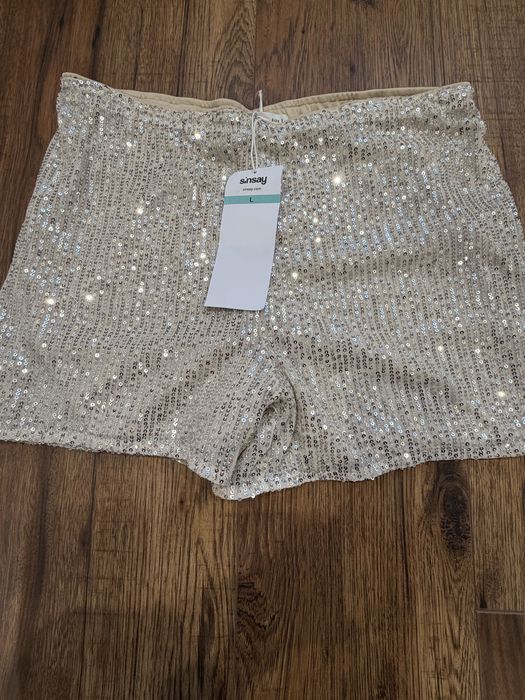 Szorty w cekiny damskie