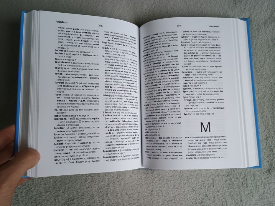 Słownik FRANCUSKO-POLSKI A-Z (50 000 słów) w twardej oprawie