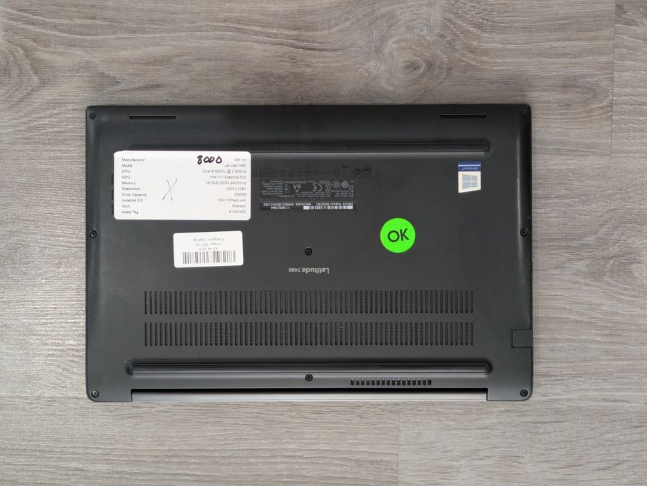 Ноутбук Dell 7480 i5 6200u 8/256ssd full hd ips