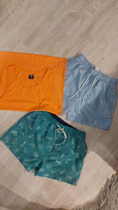 Kąpielówki spodenki  h&m xs house S zestaw