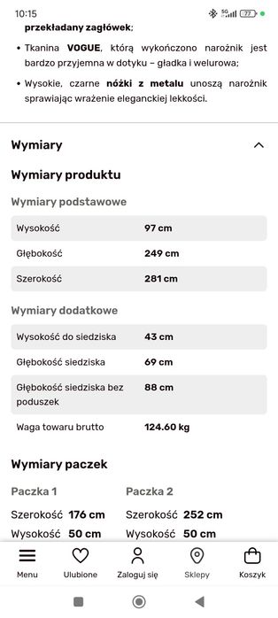 Narożnik Portimao  Agata meble jak nowy sofa , rogówka lewy