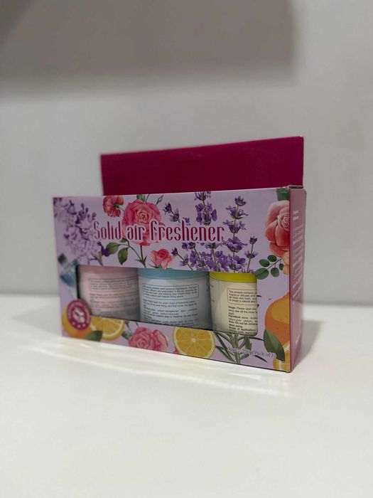 Kit de Ambientadores "Solid Air Freshener" –  Pacote de 3 Unidades