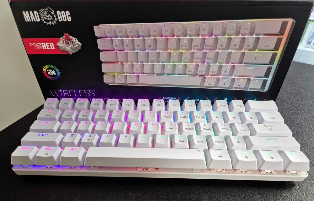 Klawiatura MAD DOG GK850W GATERON RED, Komis Jasło Czackiego