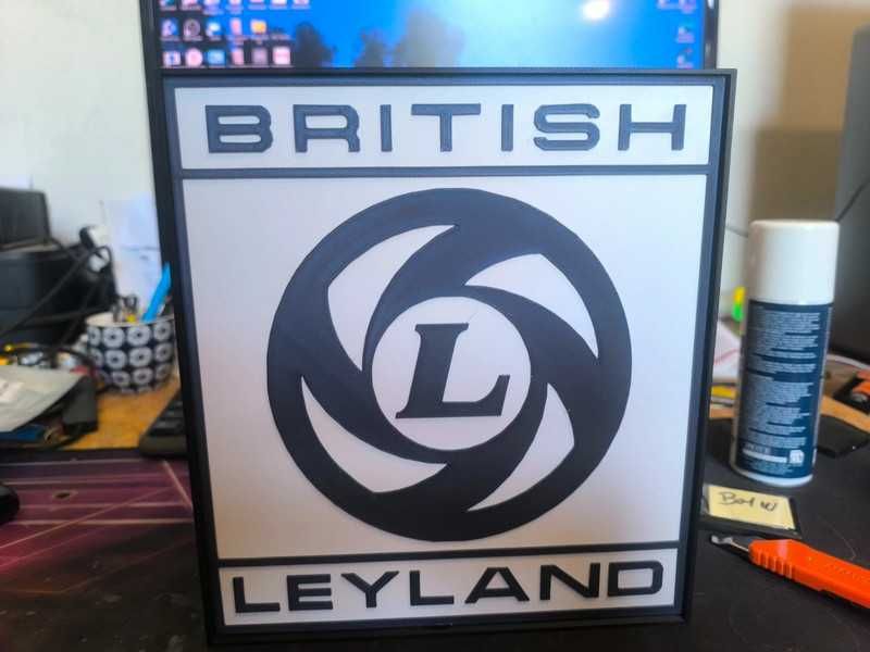 Lightbox Luminaria decorativa British Leyland