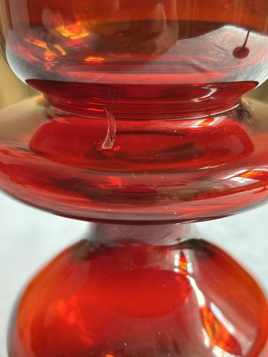 Swiecznik Z Horbowy Sudety wazon prl szkło prl