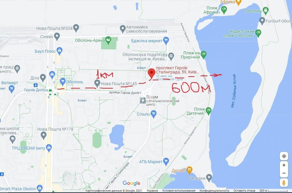 Здам 2к. на пр. гер.Сталинграда 59, до ст.м. Гер.Дніпра 10хв. пішки