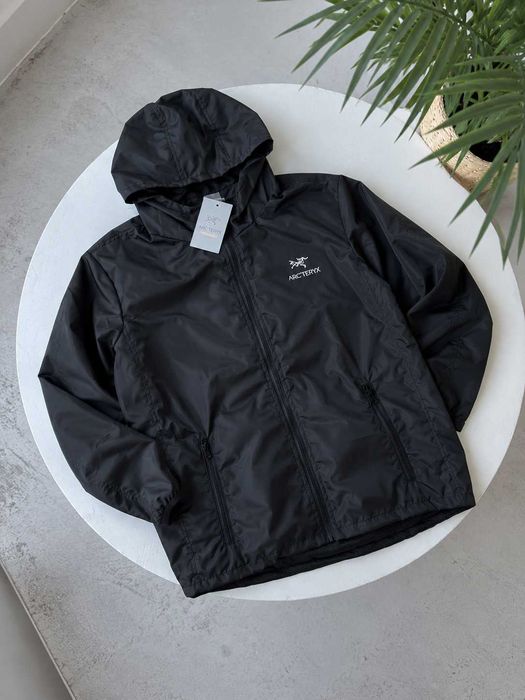 БЕЗ ПЕРЕДПЛАТ • Черная Куртка ARCTERYX Goretex • Ветровка Спортивна Артерикс Гортекс