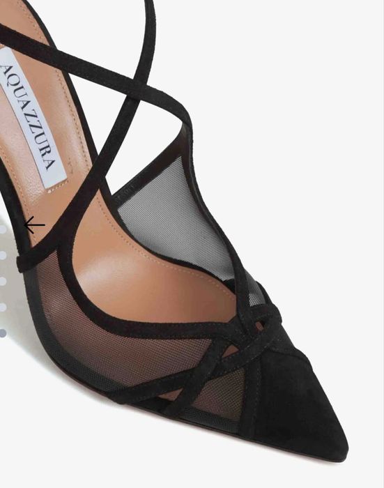 Туфлі Aquazzura чорні замшеві