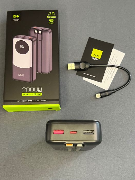 павербанк 20000mAh 22.5W, Power Bank King Power, повербанк, зовнішній акумулятор