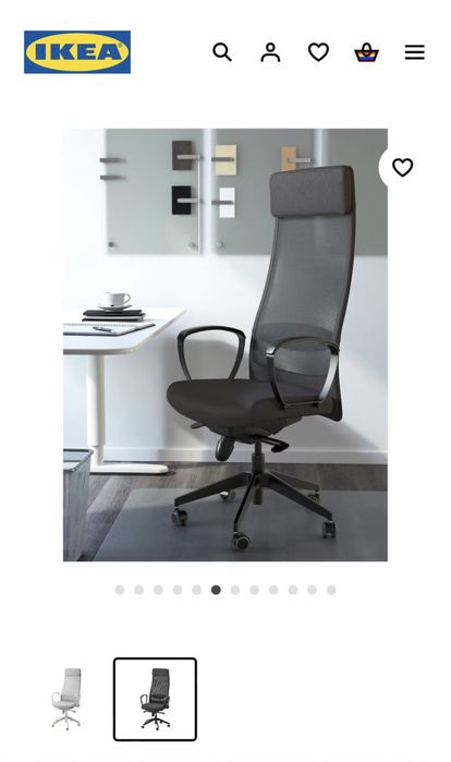 Cadeira de escritorio preta