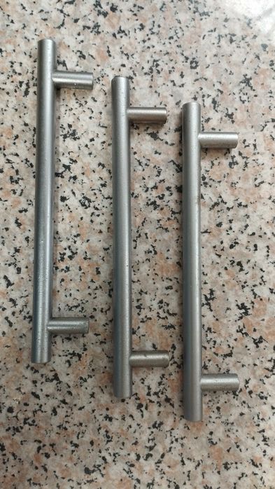 puxadores para móvel de asa em aço inoxidável escovado 128 mm