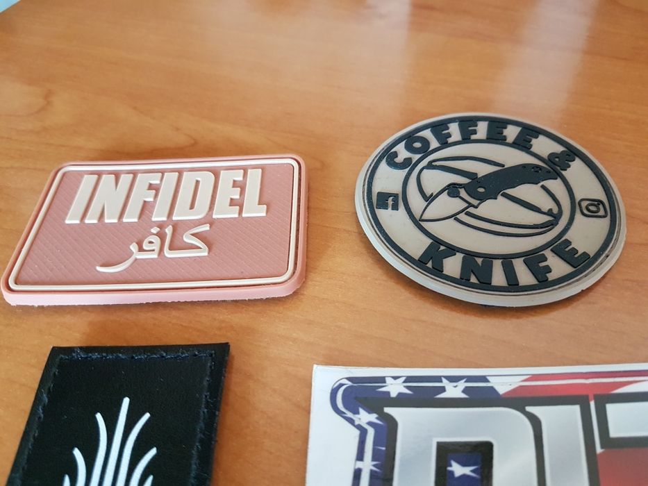Naszywka, patch Infidel, Coffee & Knife, Kizer