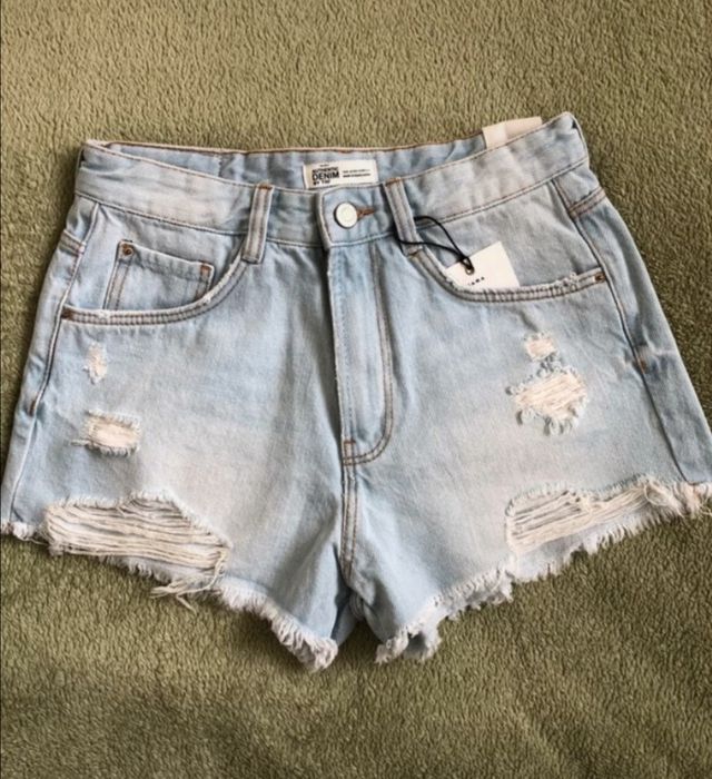 Jeansowe krótkie spodenki Zara xs 34