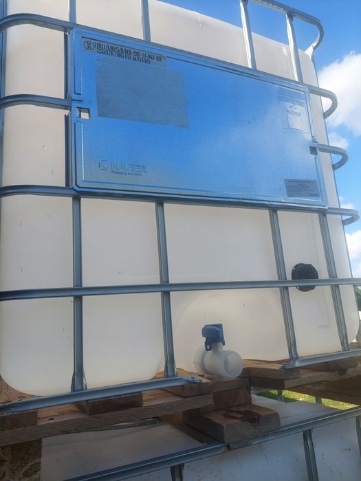 Zbiornik, mauzer 1000l czysty biały
