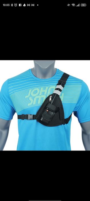 Porta rádio com bolso