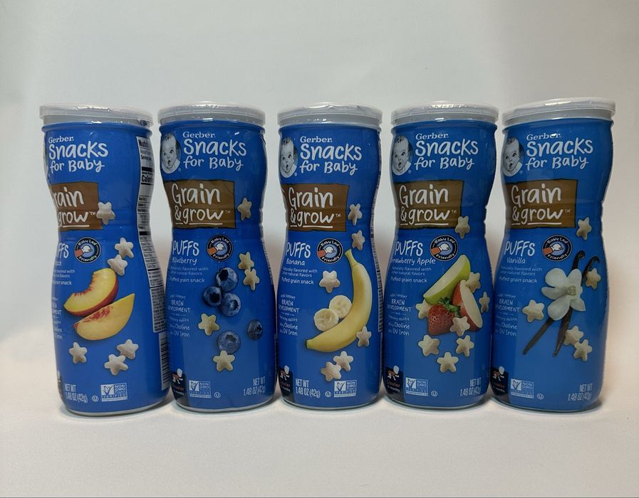 Gerber гербер США  yogurt melts Pufs бананове печиво зірочки йогуртові