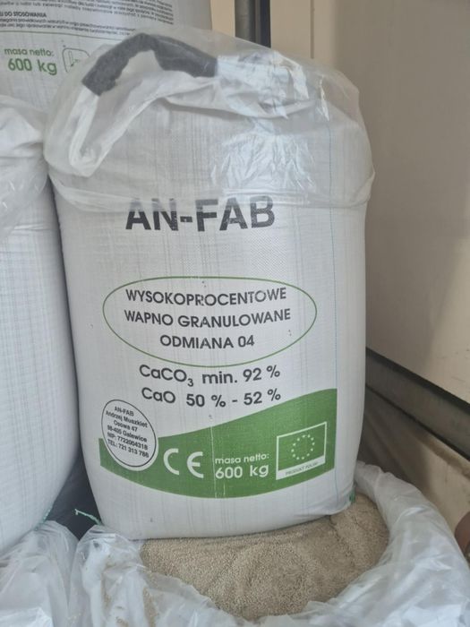 An-fab wapno granulowane  wypalane najlepsze na rynku