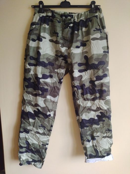 Spodnie moro damskie – elastyczne, wygodne, włoskie S–XXL