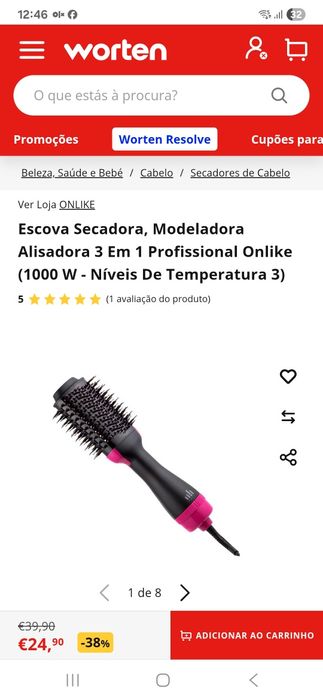 Escova 3 em 1 como nova