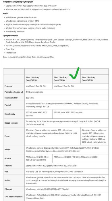 Komputer iMac sprzedam
